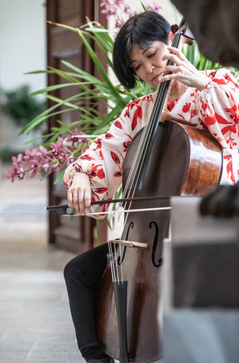 Mime Yamahiro Brinkmann, cello. Foto: Martin Hellström